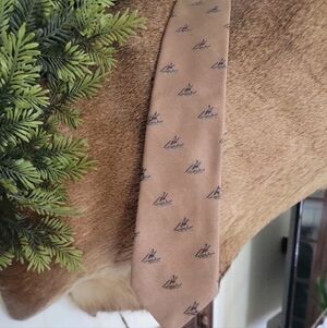 Vintage Gokey's Tie With Snow Skier Motif